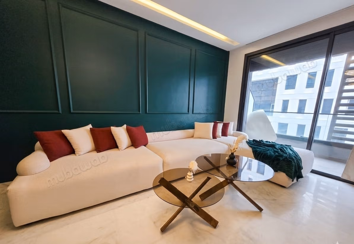 Location d'un appartement à Casablanca Finance City. 
2 chambres. 
Bien meublé