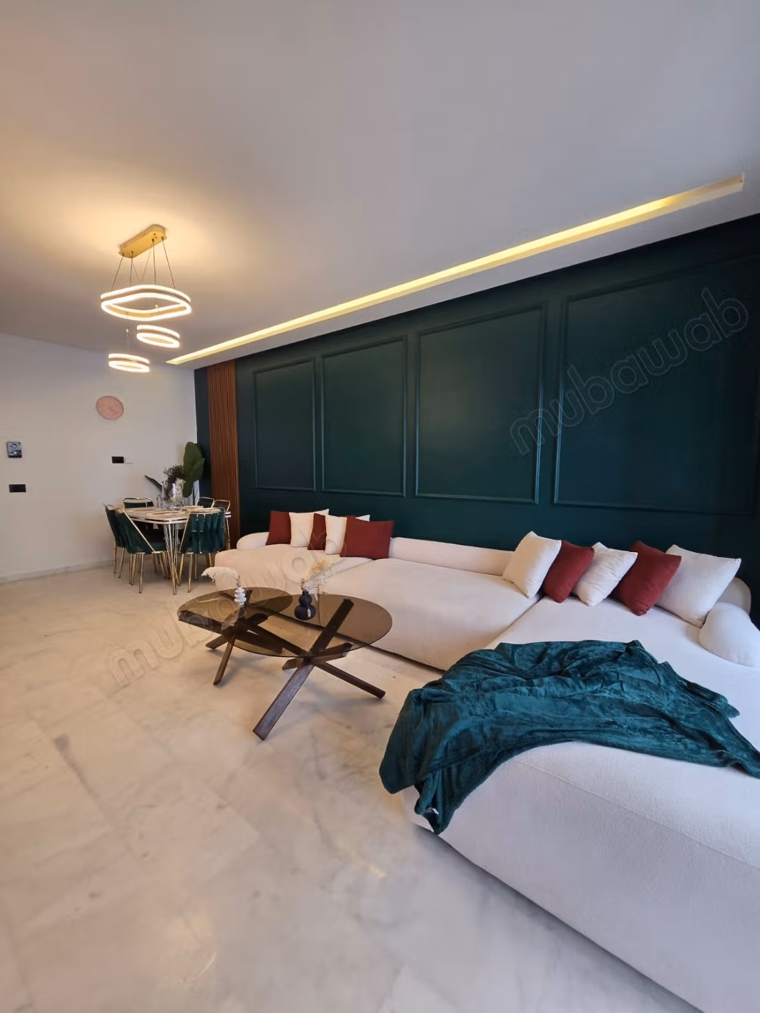 Location d'un appartement à Casablanca Finance City. 
2 chambres. 
Bien meublé