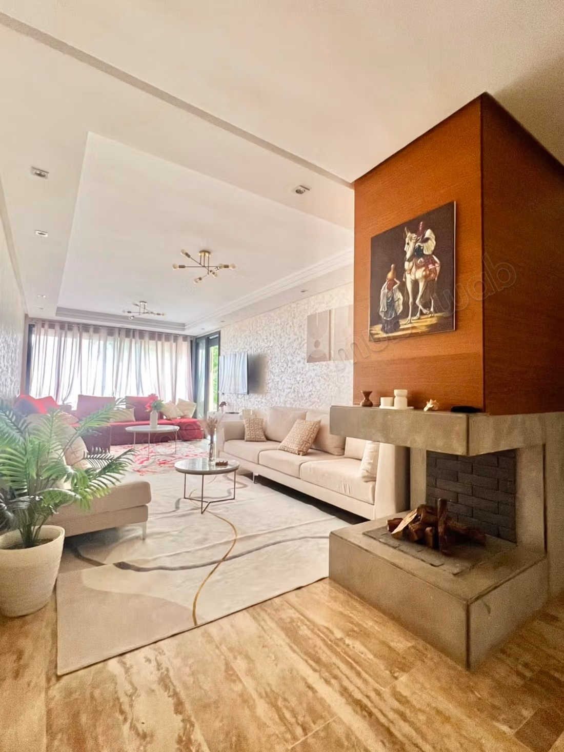Magnifique rez de jardin 2 chambres à dar bouazza