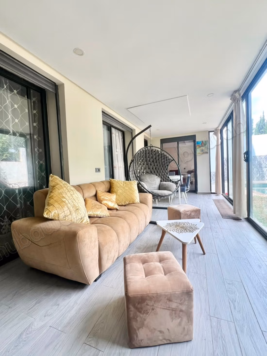 Magnifique rez de jardin 2 chambres à dar bouazza