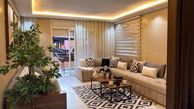 Mooi appartement te huur in El Mansouria. Oppervlakte 90 m²