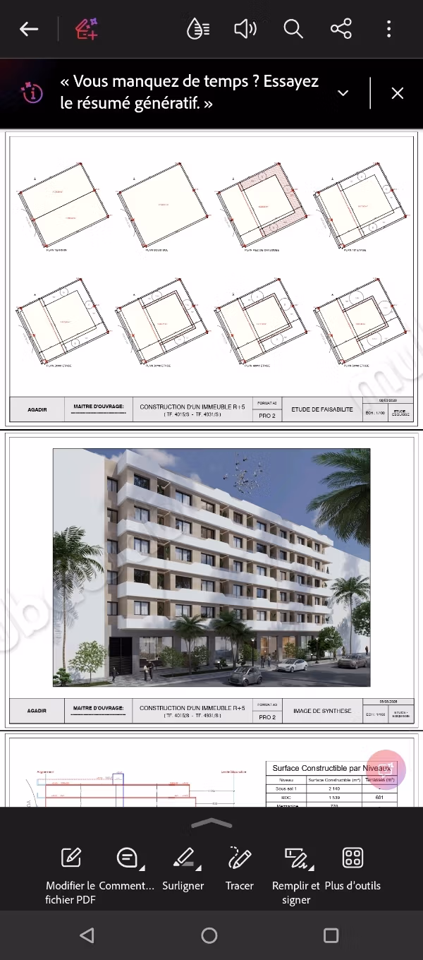 Terreno 2 140 m² progetto immobiliare R5 Agadir