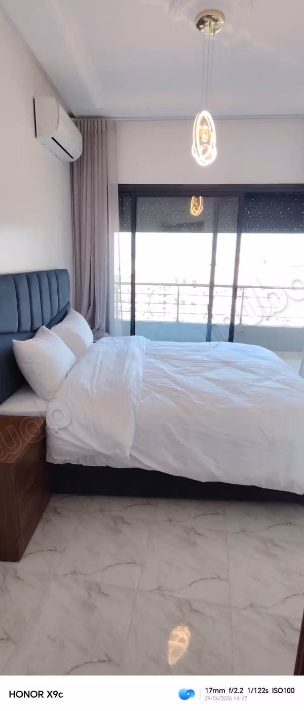 Appartement te huur in de Hassani wijk. Totale oppervlakte 85 m². gemeubileerd