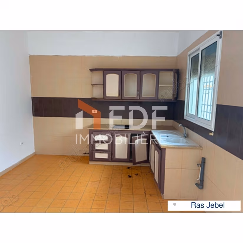 A Vendre RDC S3 à Ras Jebel, Bizerte