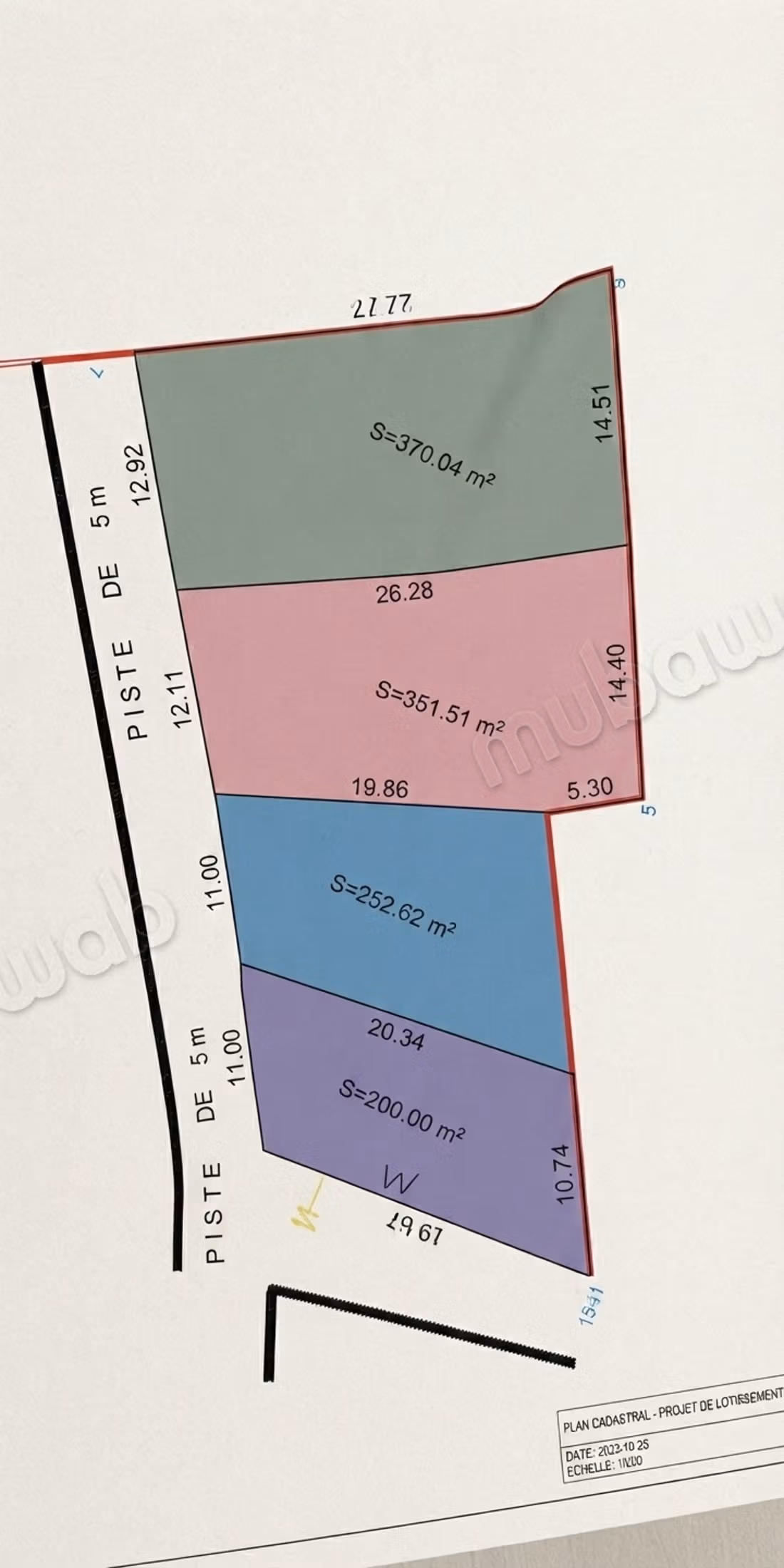 Bellissimo terreno in vendita ad Ariana Centro. Superficie di 250 m²
