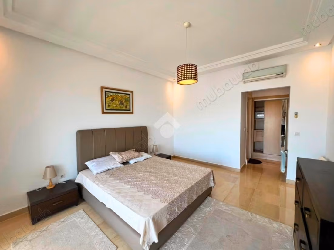 A furnished apartment is available for rent