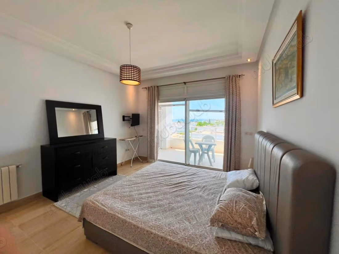 A furnished apartment is available for rent