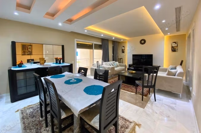 A furnished apartment is available for rent