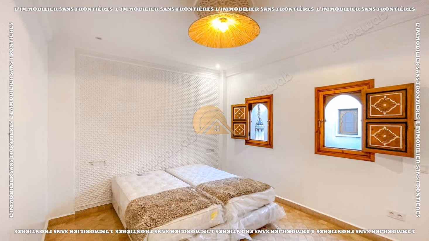 Riad neuf titré de 86 m² dans la Médina – 3 suites, piscine et cuisine d’été