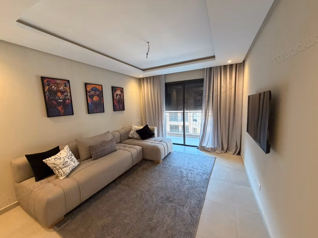 Très bel appartement en location à Guéliz. 3 pièces confortables. Bien meublé
