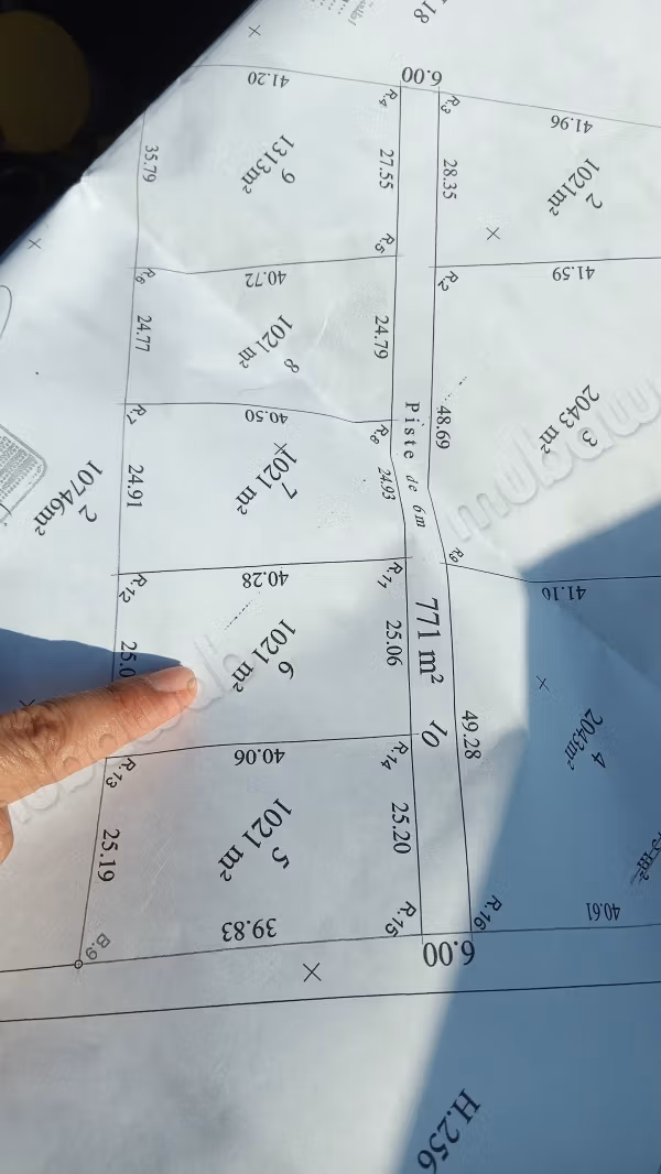 Terrain à vendre à partir 1000m2 à hammamet sud