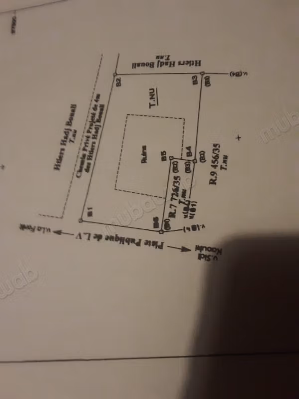 Terrain de 614 m² en zone villa à Ouassen
