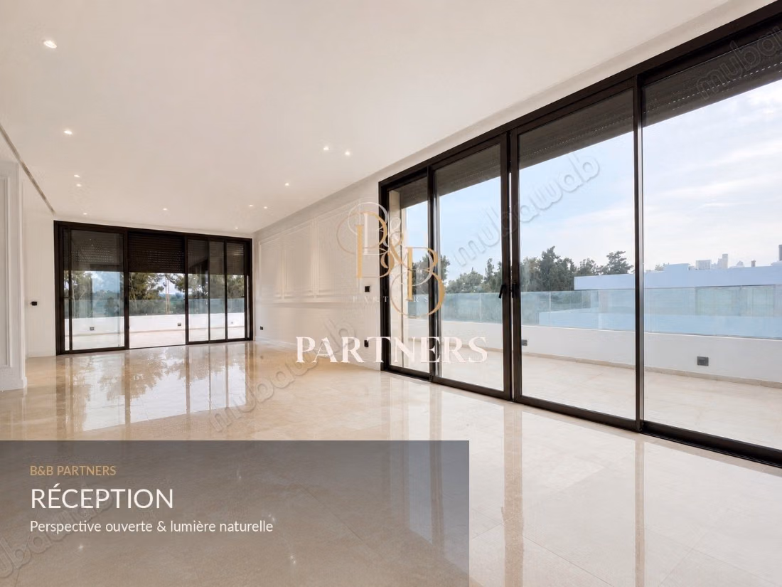 Magnifique penthouse à louer – Orangetaie Souissi – 400m²