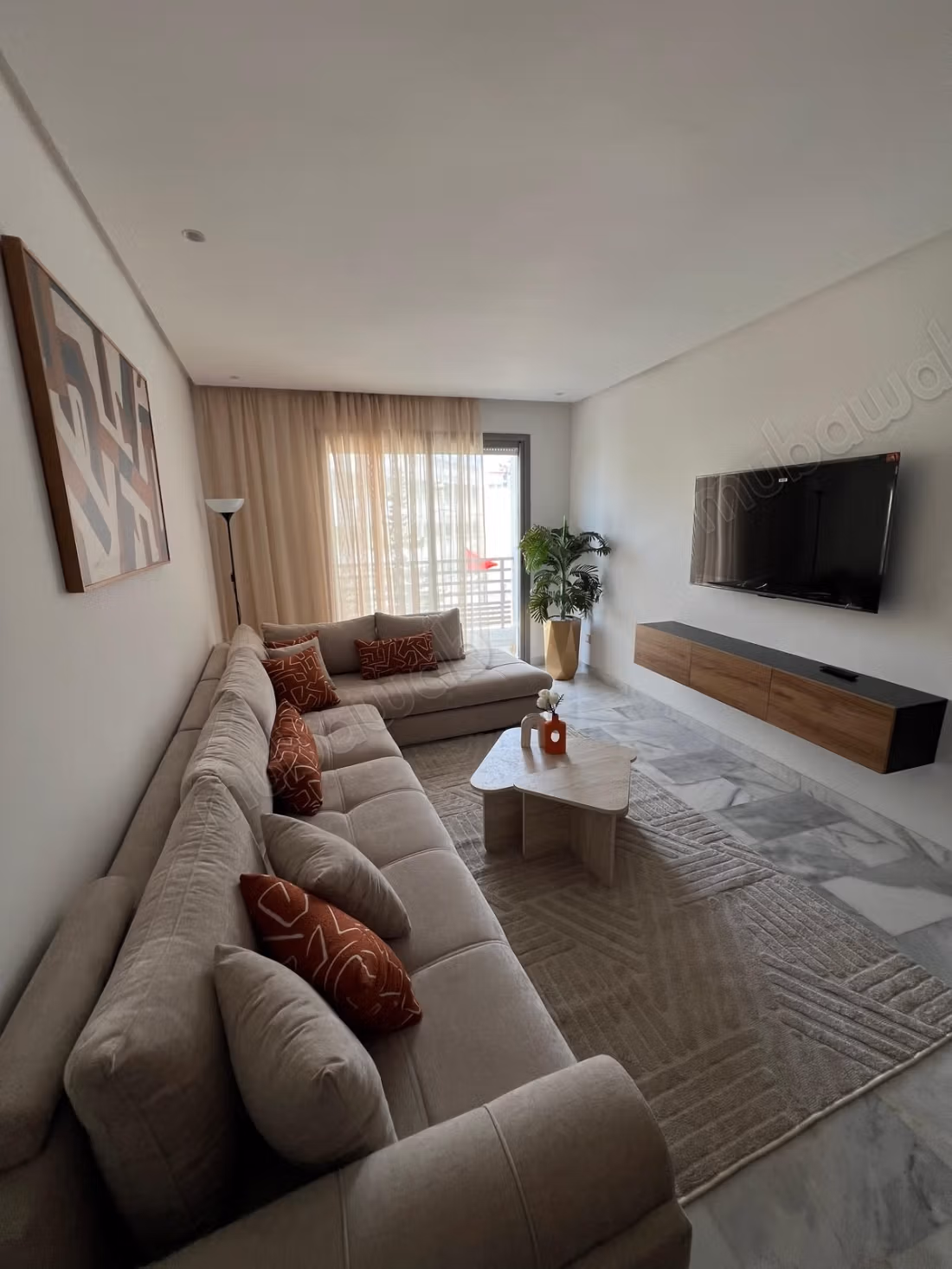 Très bel appartement en location à Palmier sans visi à vis Meublé