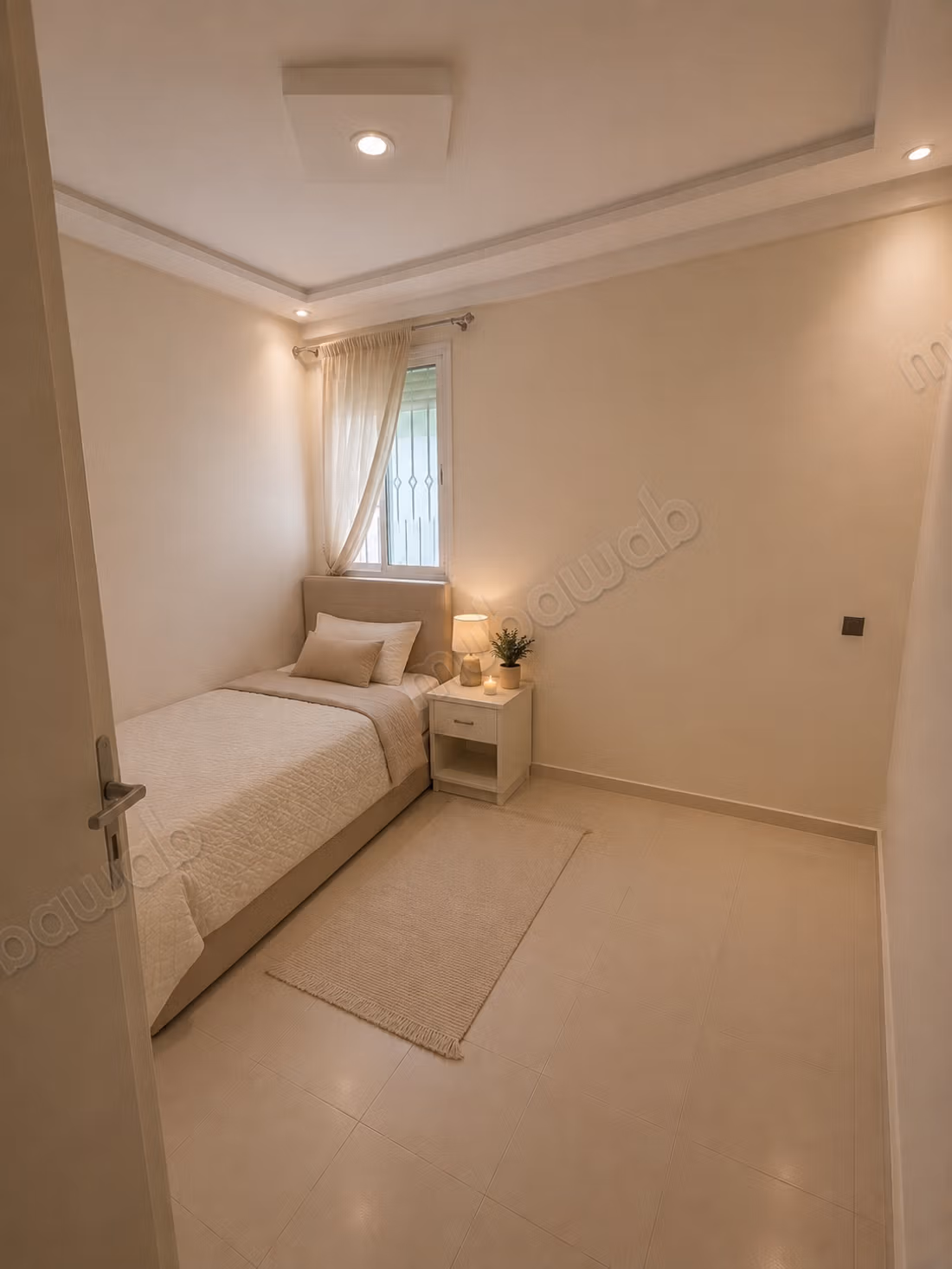 Bel appartement en location à Sala el Jadida.
Surface de 75 m².
Meublé