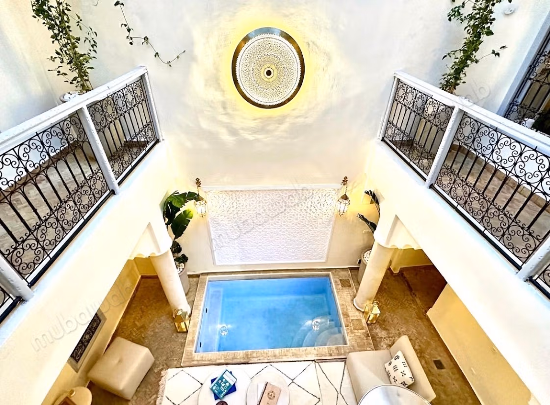 Riad titré de 130 m2 au sol Riad zitoune