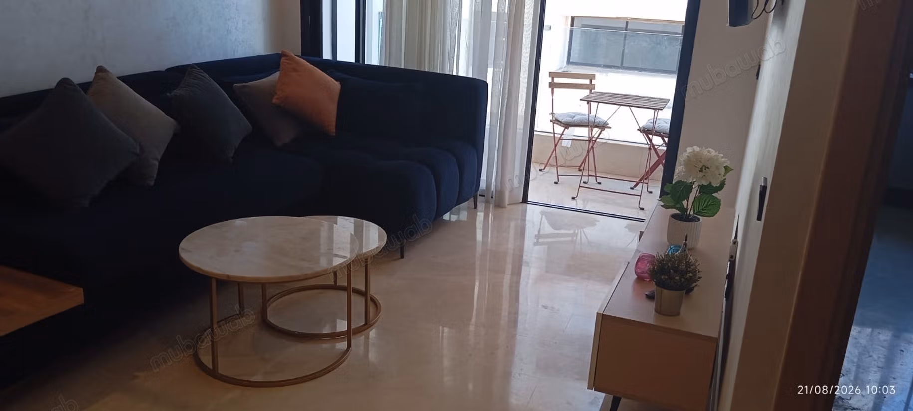 Louez cet appartement à Ryad. 
3 pièces. 
Bien meublé