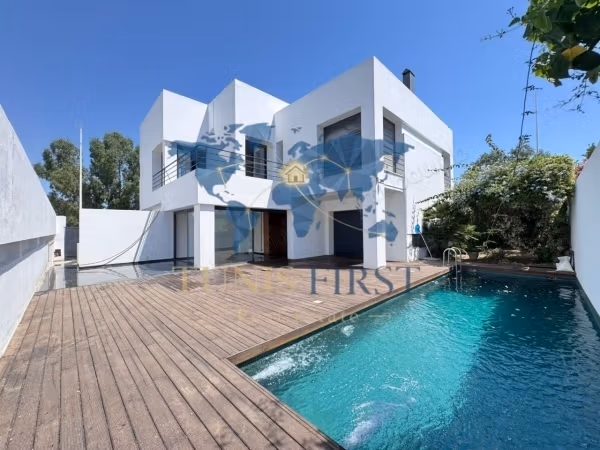 A louer Moderne Villa S4 avec piscine à La Marsa
