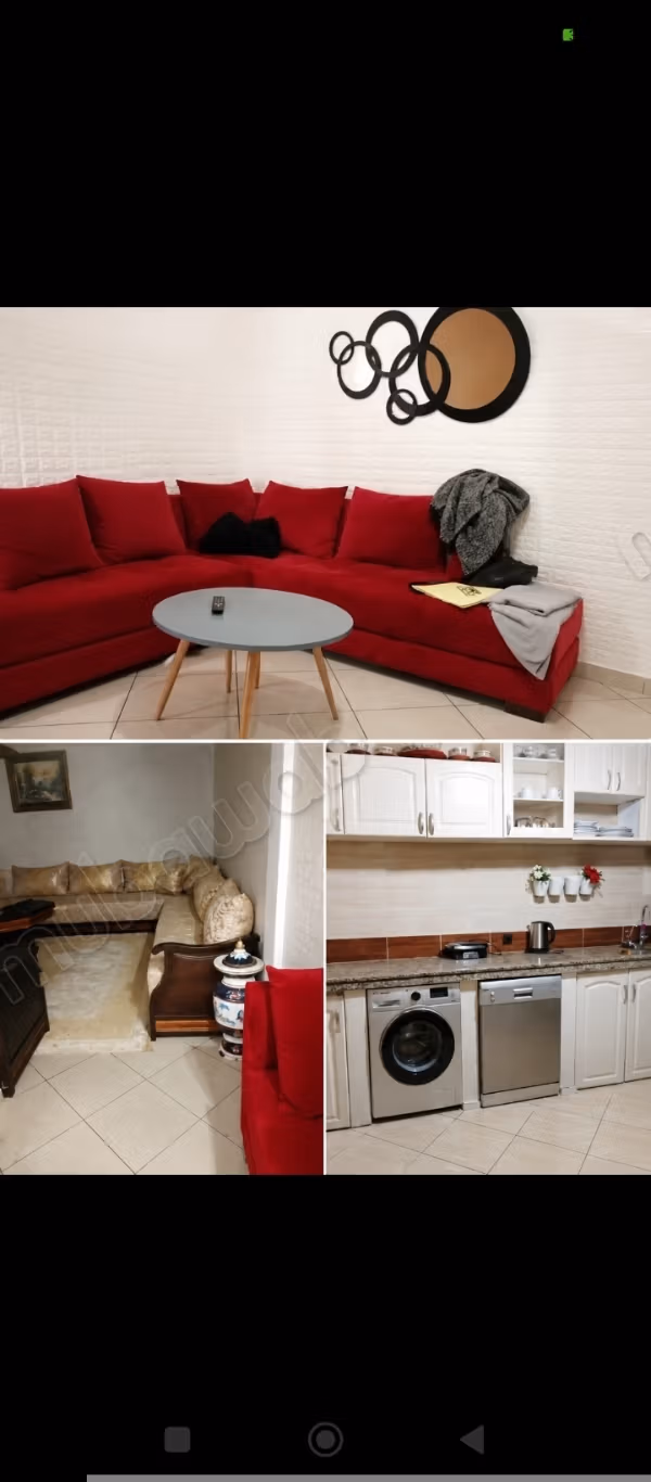 Très bel appartement en location à hajja yezza. 
6 pièces. 
Bien meublé