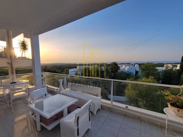 A louer un appartement S2 meublé Gammarth