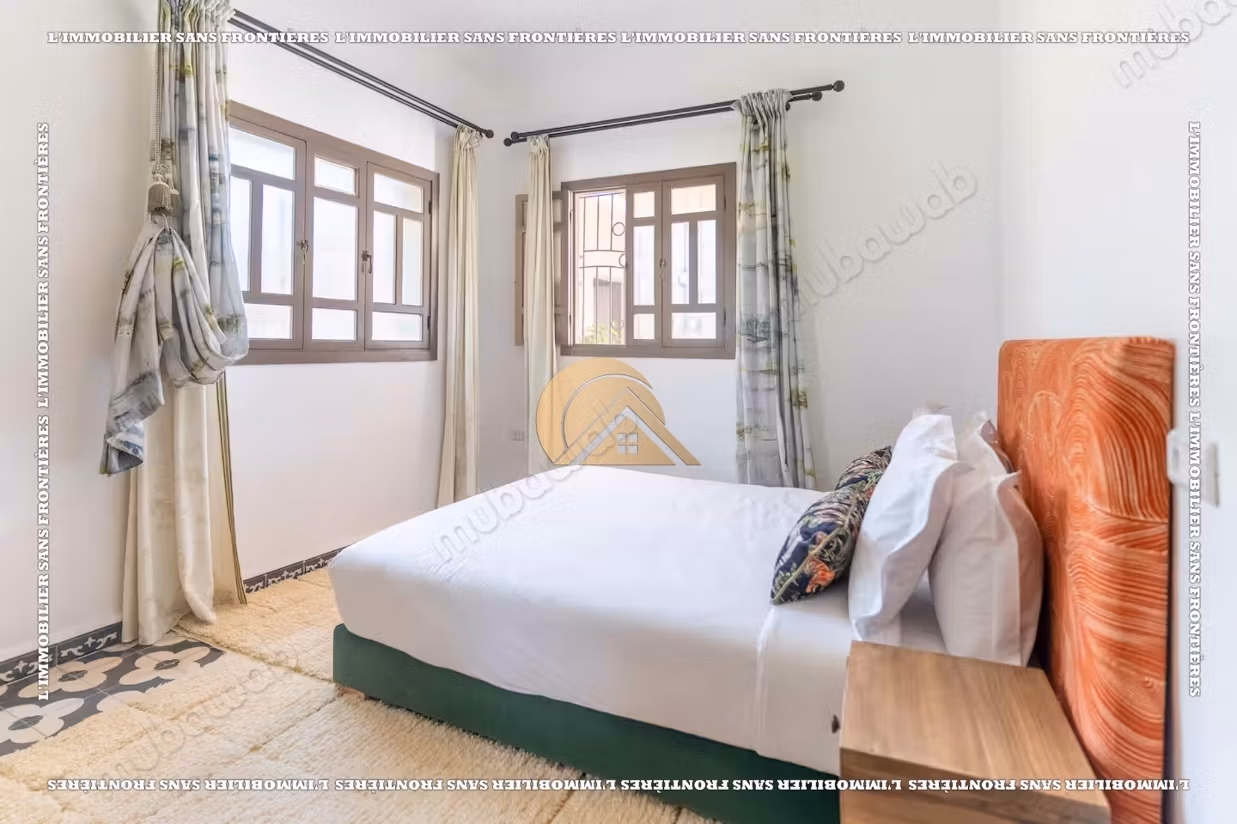 Villa of 2,500 m² in Tahannaout - 3 bedrooms, pool, garden with olive trees and Atlas view