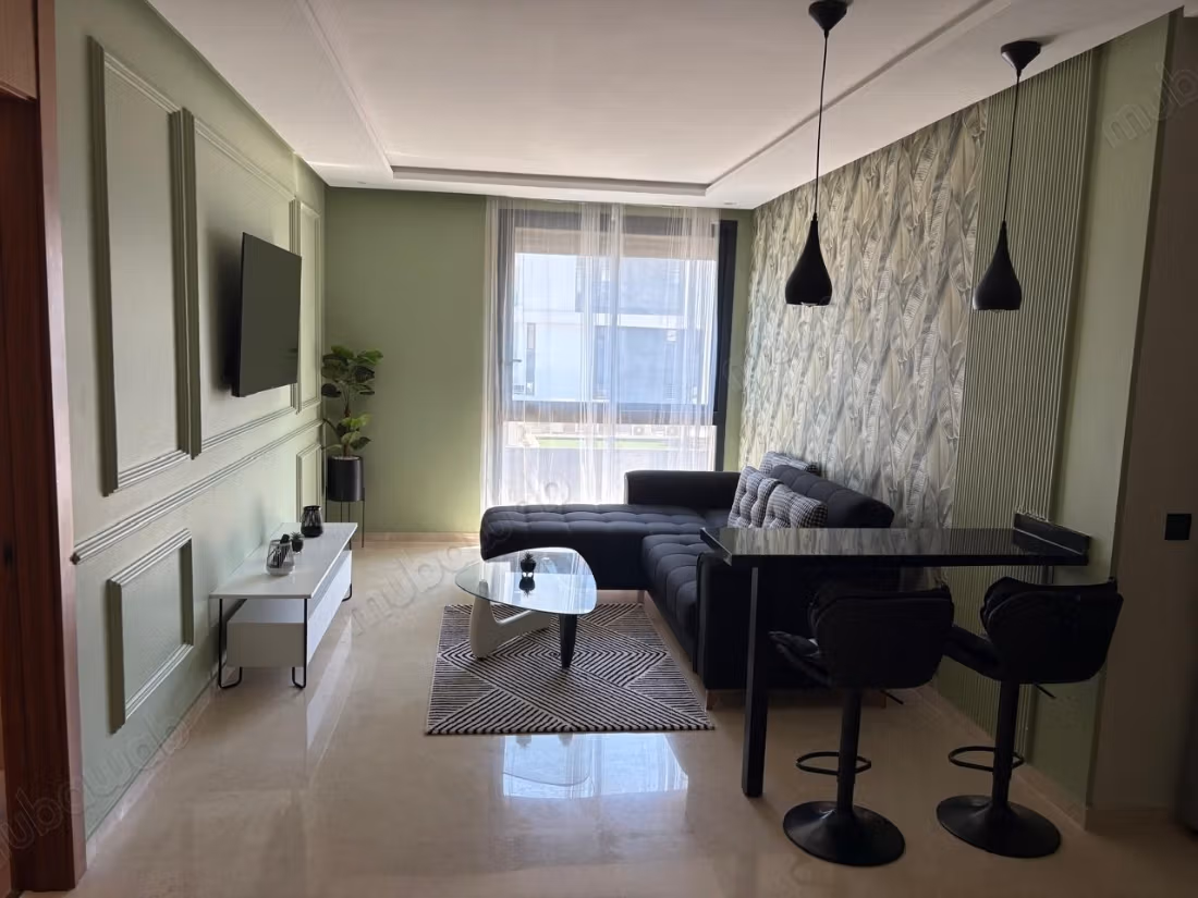 Superbo appartamento in affitto a Casablanca Finance City. Superficie totale 70 m². Arredato