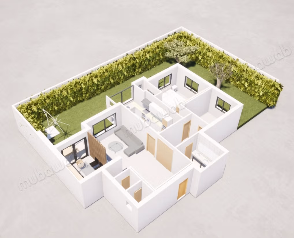 Magnifique appartement 115 m² avec jardin