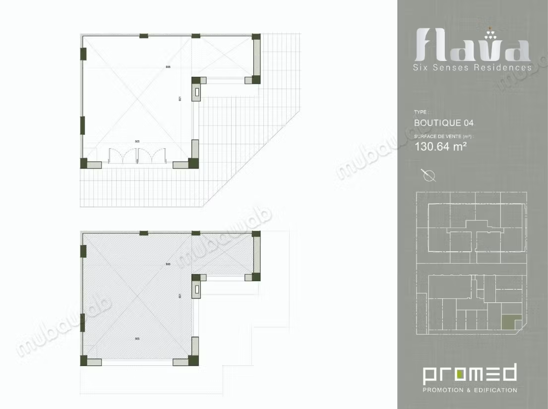Boutique de 130m² aux Jardins de Carthage
