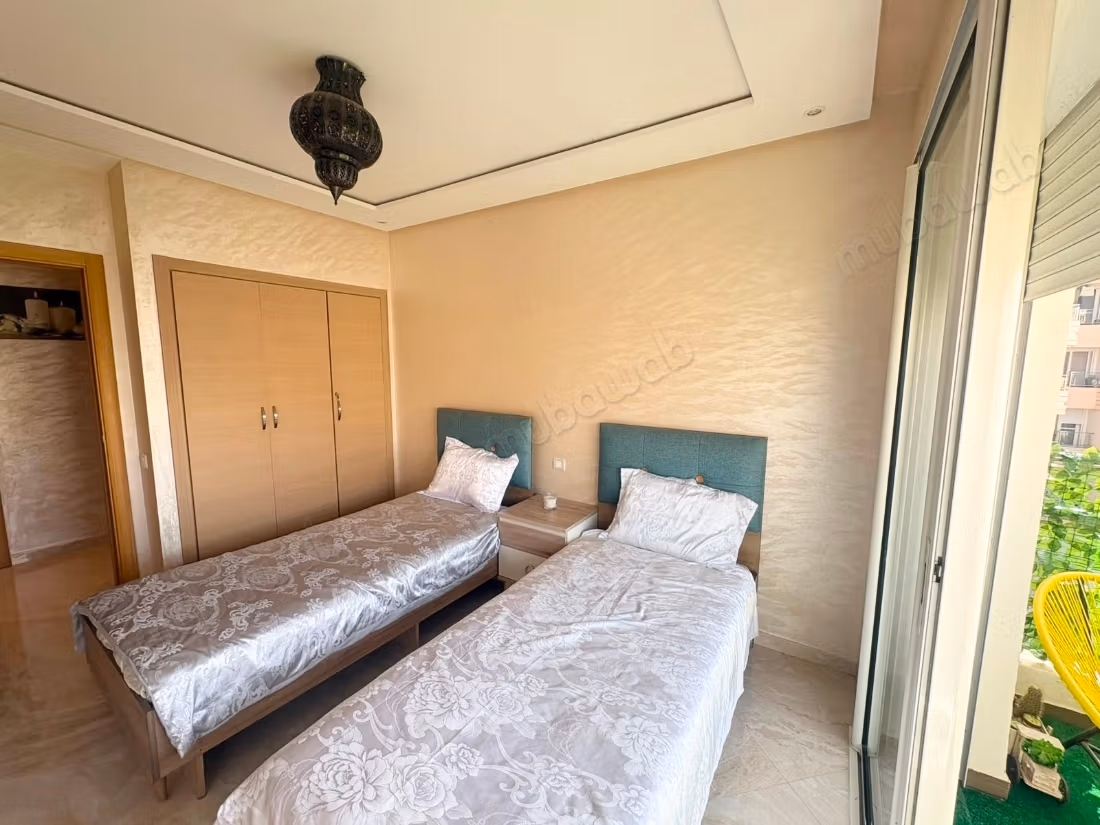 Location d'un appartement meublé résidence jardin d’agadir 3 grandes pièces. Bien meublé