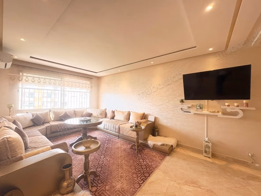 Location d'un appartement meublé résidence jardin d’agadir 3 grandes pièces. Bien meublé