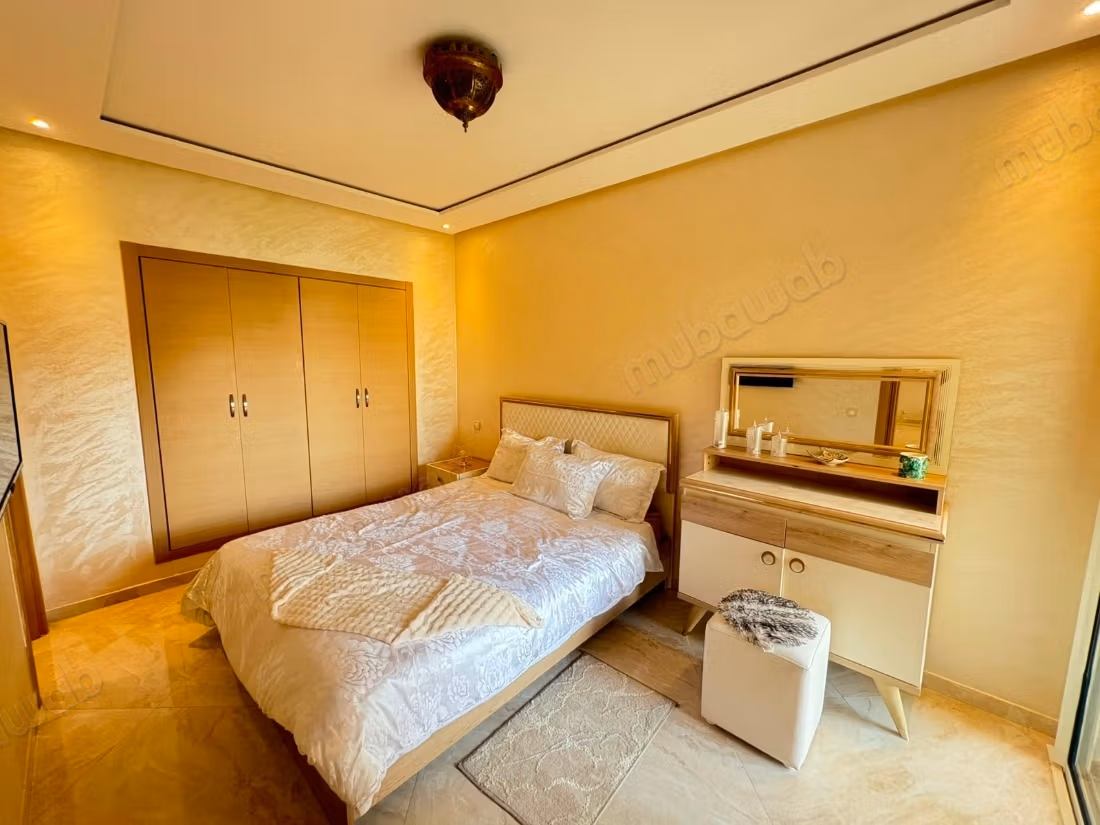 Location d'un appartement meublé résidence jardin d’agadir 3 grandes pièces. Bien meublé