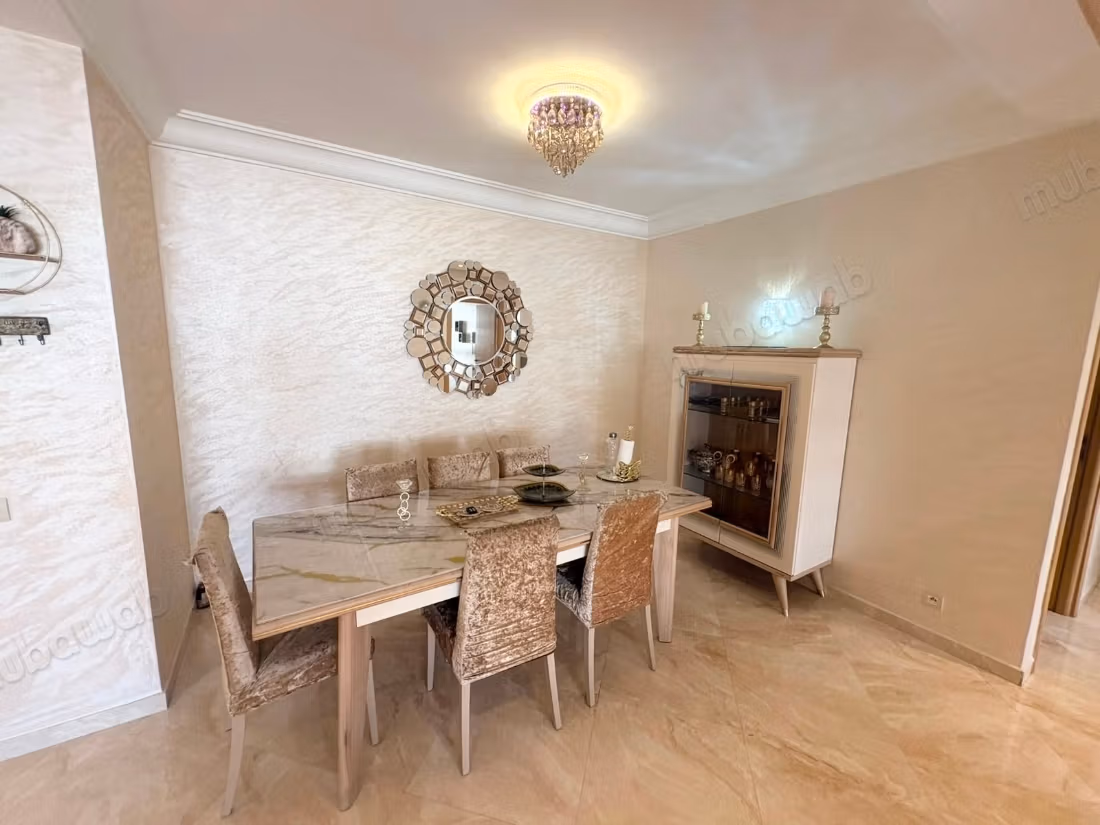 Location d'un appartement meublé résidence jardin d’agadir 3 grandes pièces. Bien meublé