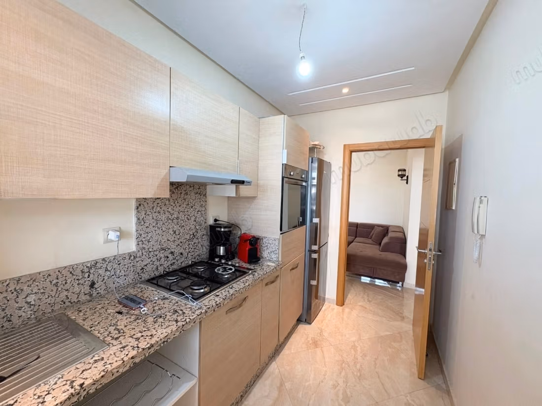 Appartement à louer à almasira résidence jardin d’agadir. 
2 belles chambres. 
Bien meublé