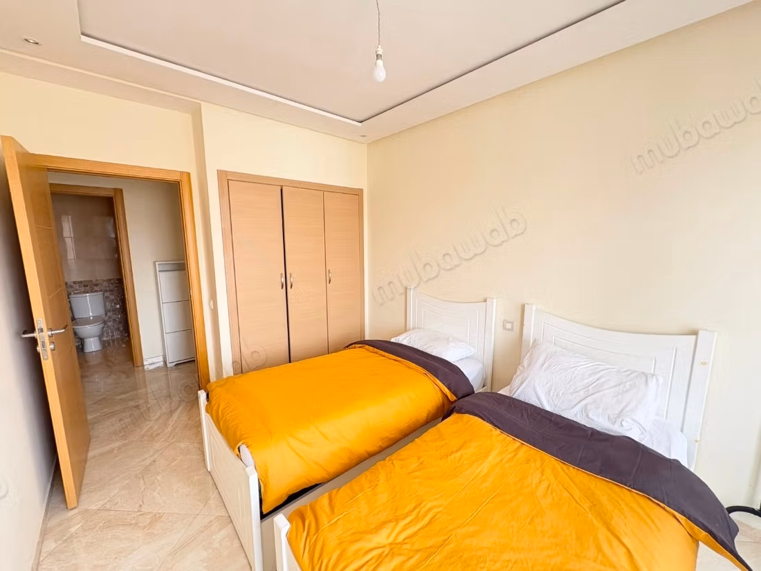 Appartement à louer à almasira résidence jardin d’agadir. 
2 belles chambres. 
Bien meublé