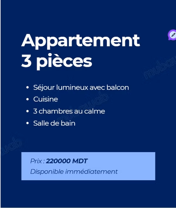 Étage de villa S3 à Bosten
