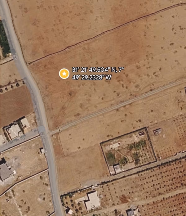 Vente terrain Ourika Marrakech. Superficie 3000 m²