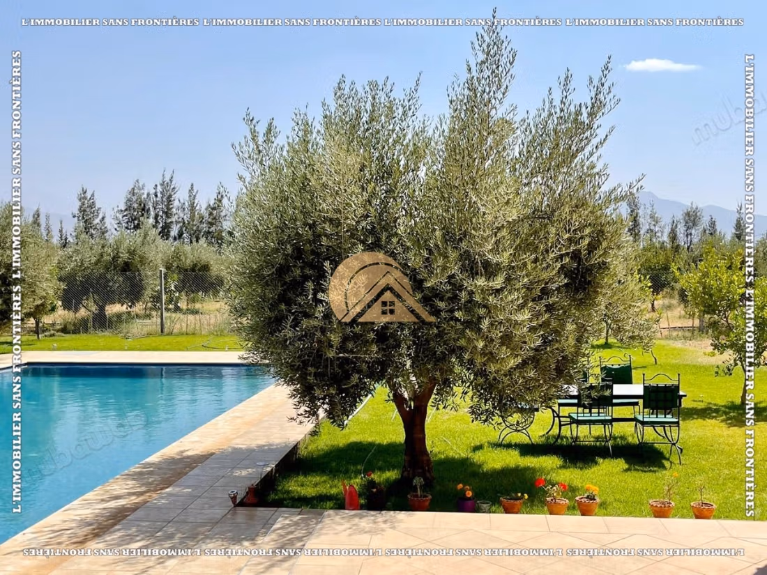 Ferme à vendre Route d’Amizmiz KM 45 – Villa et oliveraie