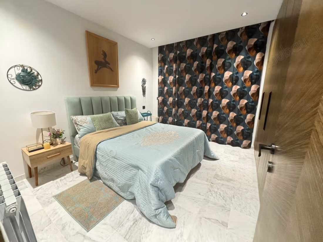 Location d'un appartement s2 meublé à Les Jardins de Carthage. 2 chambres. Bien meublé
