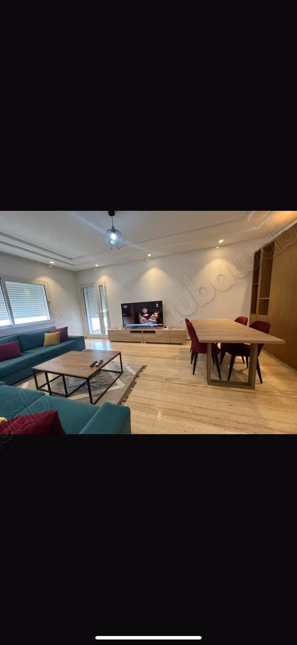 Nice furnished apartment for rent in Ain Zaghouan Nord. Total area 150 m². Well furnished