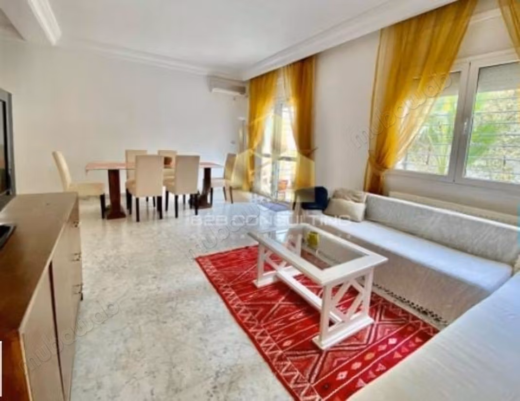 Bellissima casa in affitto a La Marsa Ville. 3 ampi locali. Arredato