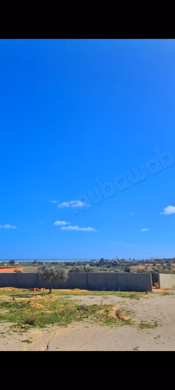 Terrain à vendre vue sur mer