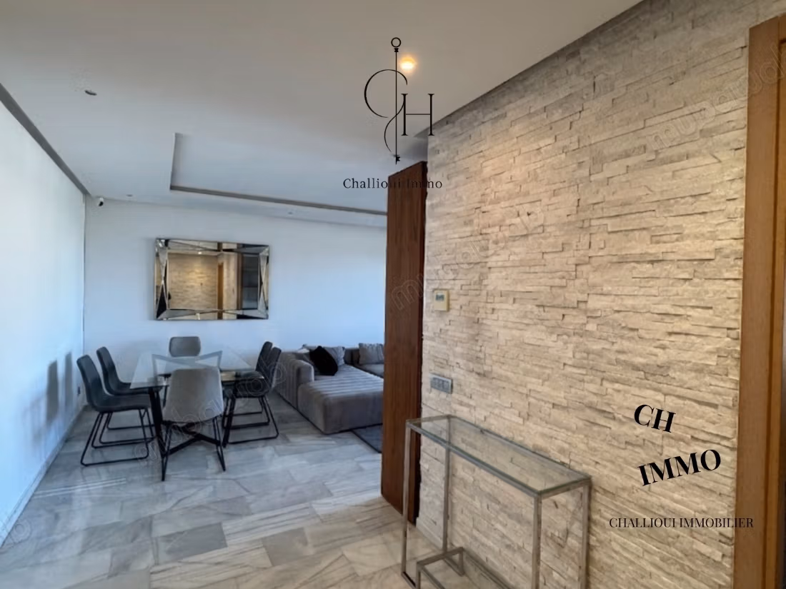 Rental of a modern furnished apartment with no overlooking