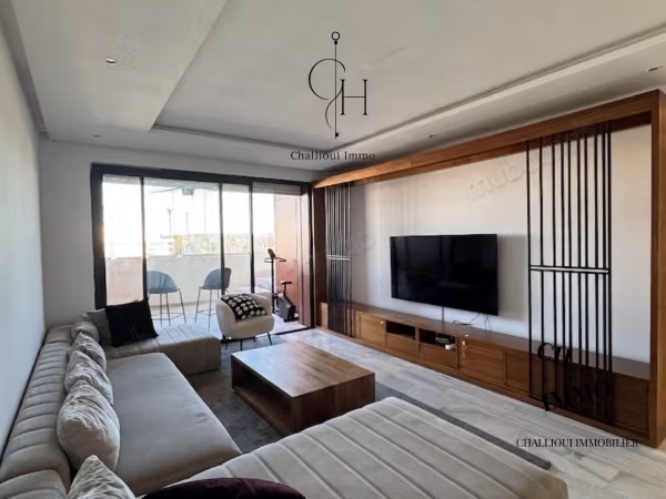 Rental of a modern furnished apartment with no overlooking