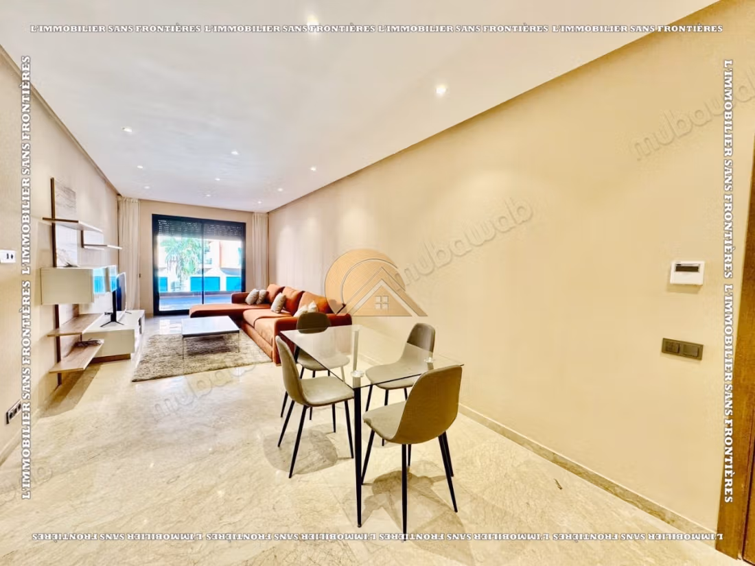 Appartement meublé de 113 m² à Camp El Ghoul – Suite, chambre, terrasse et cuisine équipée