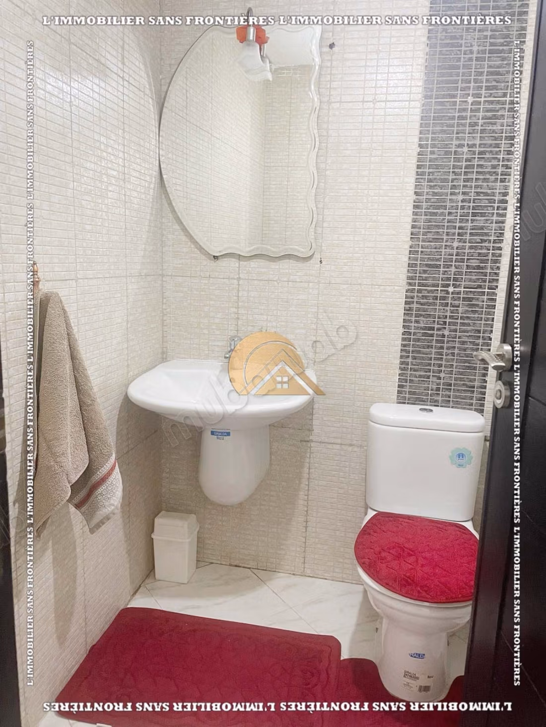 Appartement meublé de 99 m² Route de Casablanca – 2 chambres, 2 salles de bains et parking sous sol