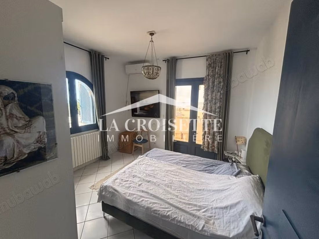 Duplex meublé S2 vue sur mer à Gammarth