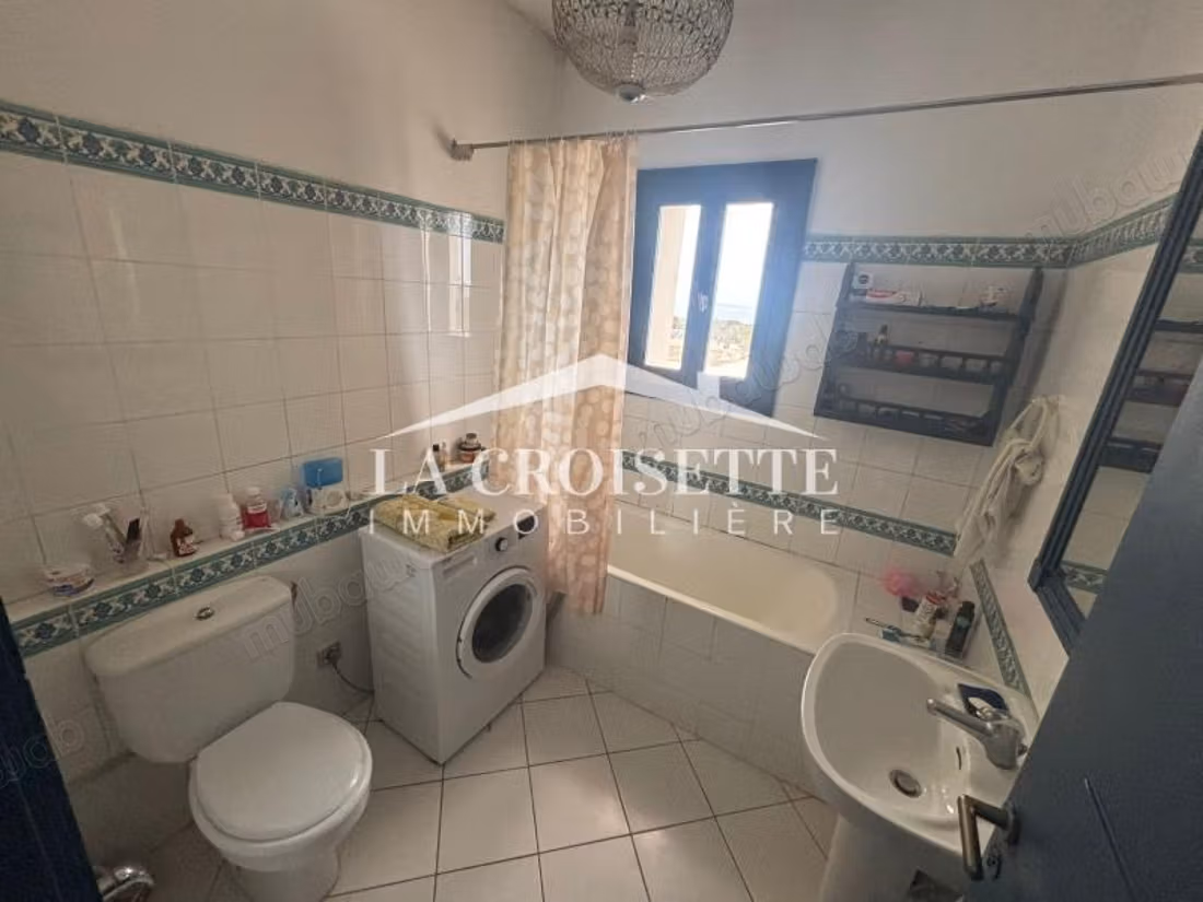 Duplex meublé S2 vue sur mer à Gammarth