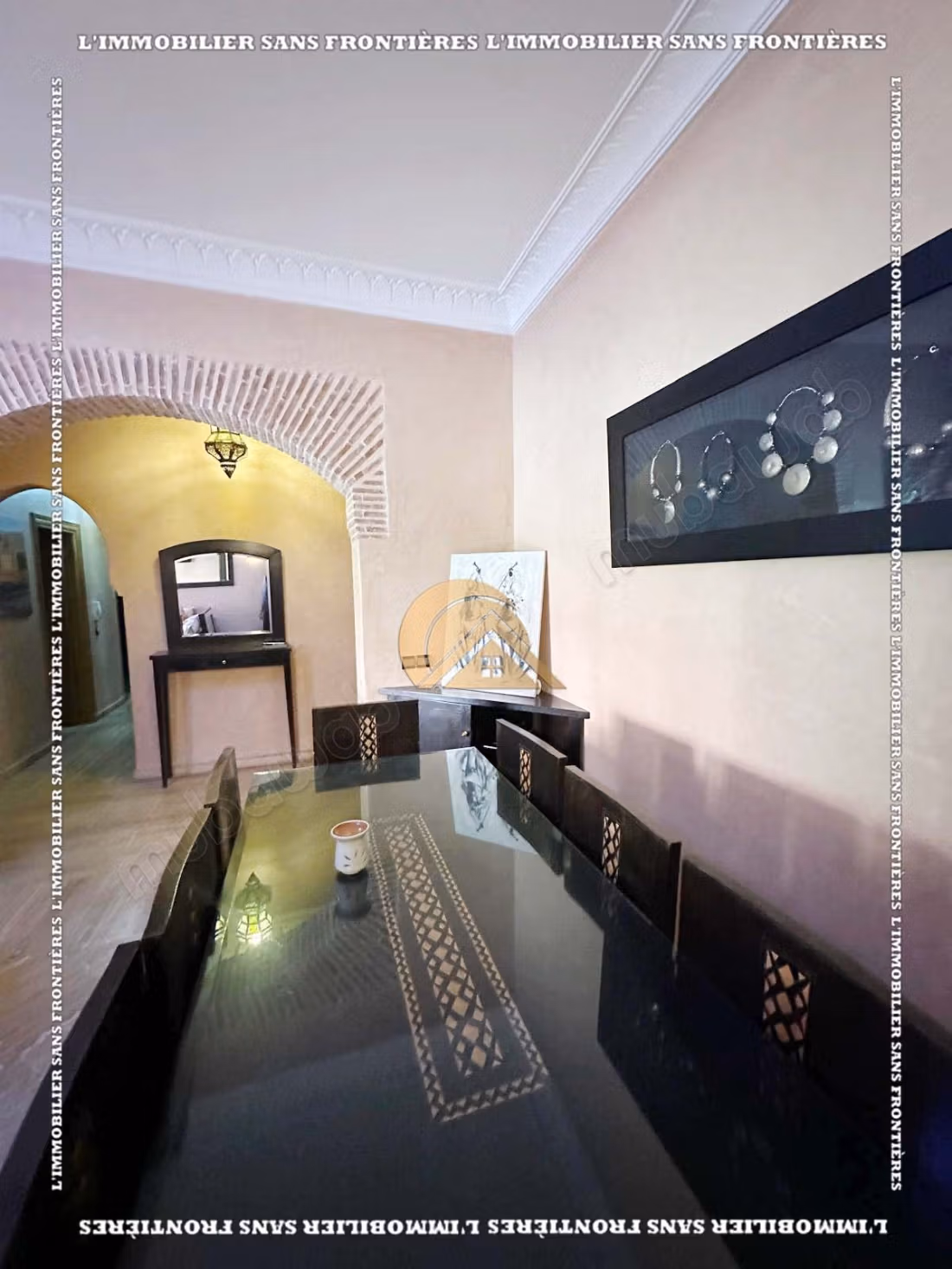 Appartement meublé de 95 m² à la Palmeraie – 2 chambres, terrasse, piscine et parking souterrain