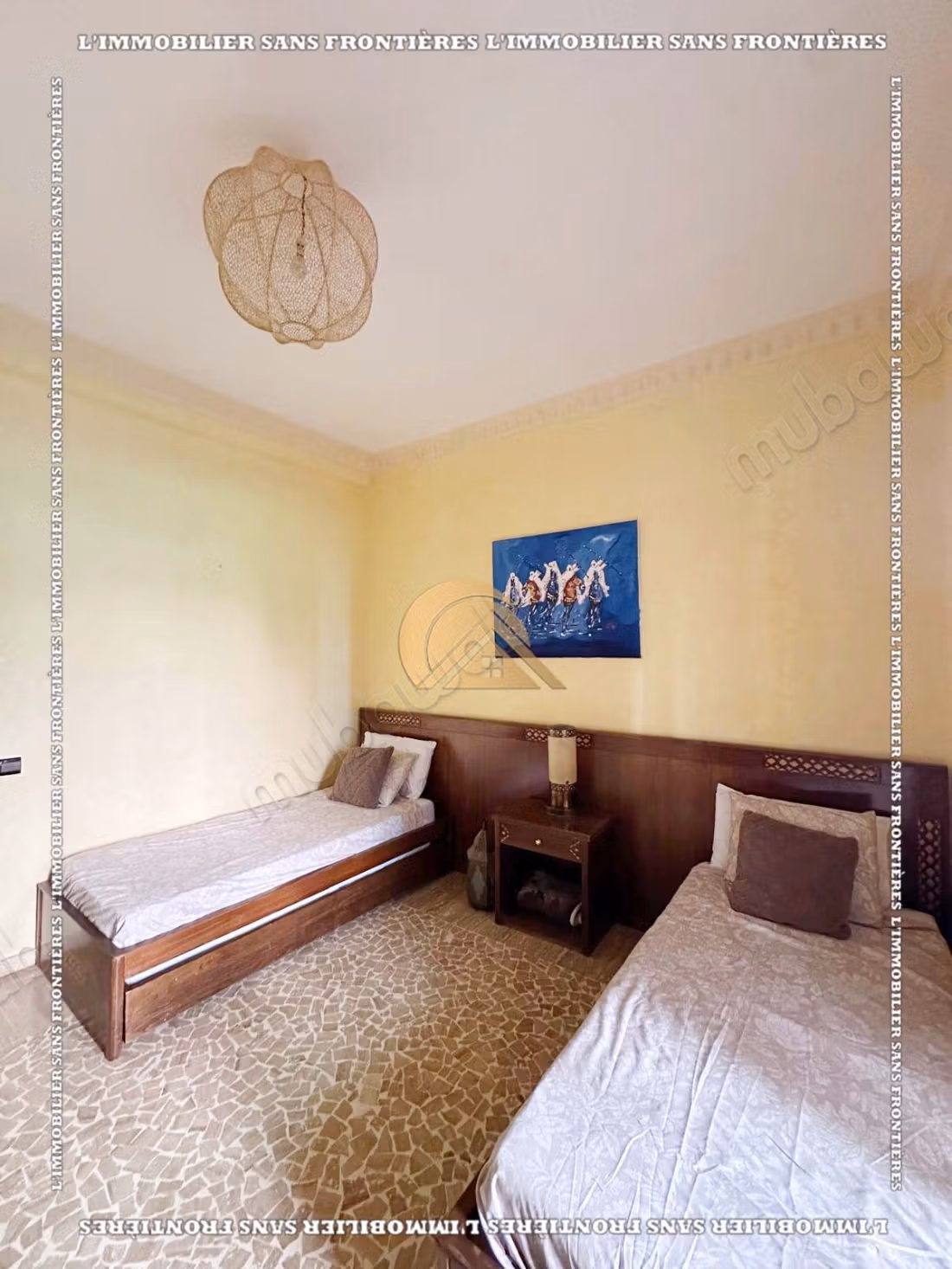 Appartement meublé de 95 m² à la Palmeraie – 2 chambres, terrasse, piscine et parking souterrain