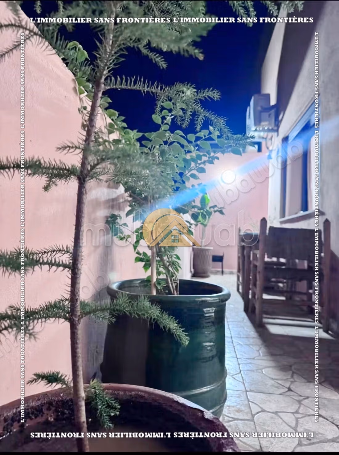 Appartement meublé de 50 m² Route de Casablanca – Grande terrasse, 5ème étage et résidence sécurisée